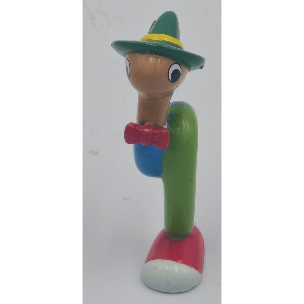 Vintage 1995 Tomy Richard Scarry Lowly Worm PVC Figure Busy World Toy 2.5 Inch